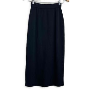 St. John Black Midi Skirt